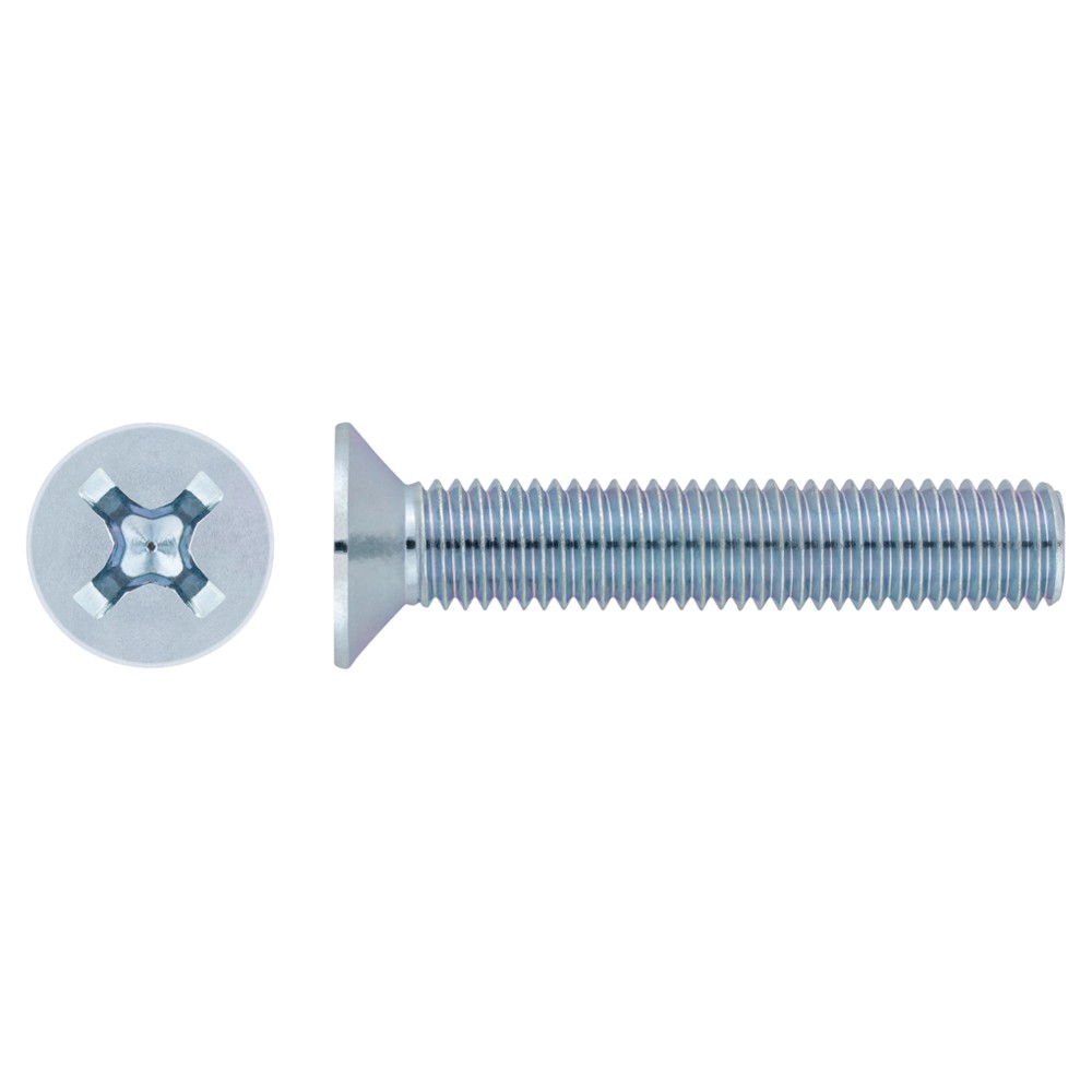 DIN-965 [CP] Tornillo rosca métrica con cabeza avellanada PH, 4.8. Tornillo rosca métrica con cabeza avellanada PH, 4.8. Zincado